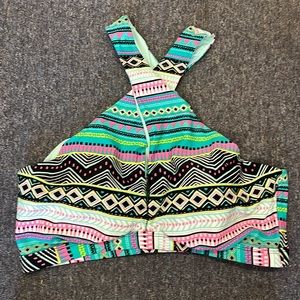 Tribal print high waisted bikini 1x